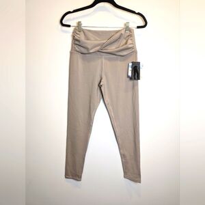 Legend Khaki Tan Beige High Waist 7/8 Length Workout Leggings Size Medium